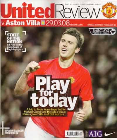 Manchester United FC v Aston Villa FC